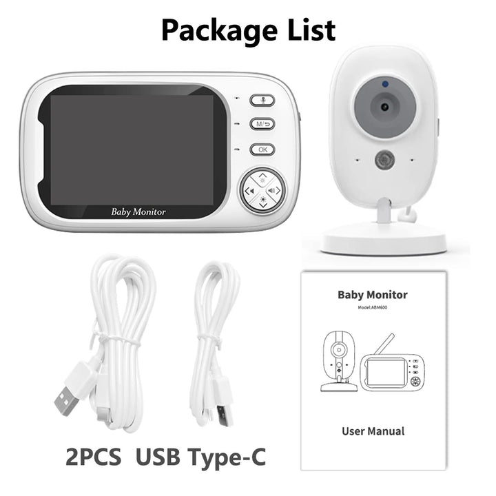 Cdycam New 3.5 inch Wireless Video Baby Monitor Night Vision - 2 Way Audio Talk -  Security Camera