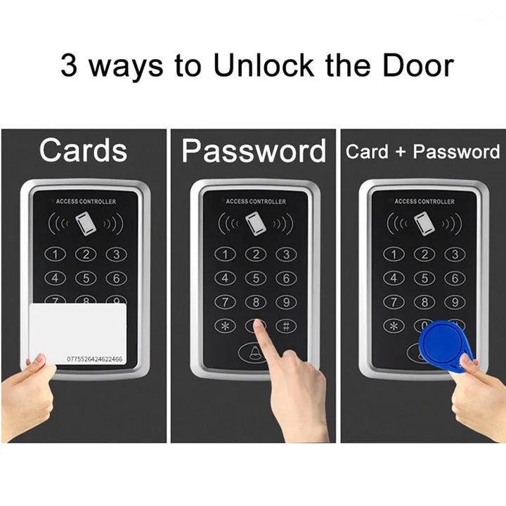 RFID Access Control Keypad EM Card Reader Support 1000 Users - Door Access Control System