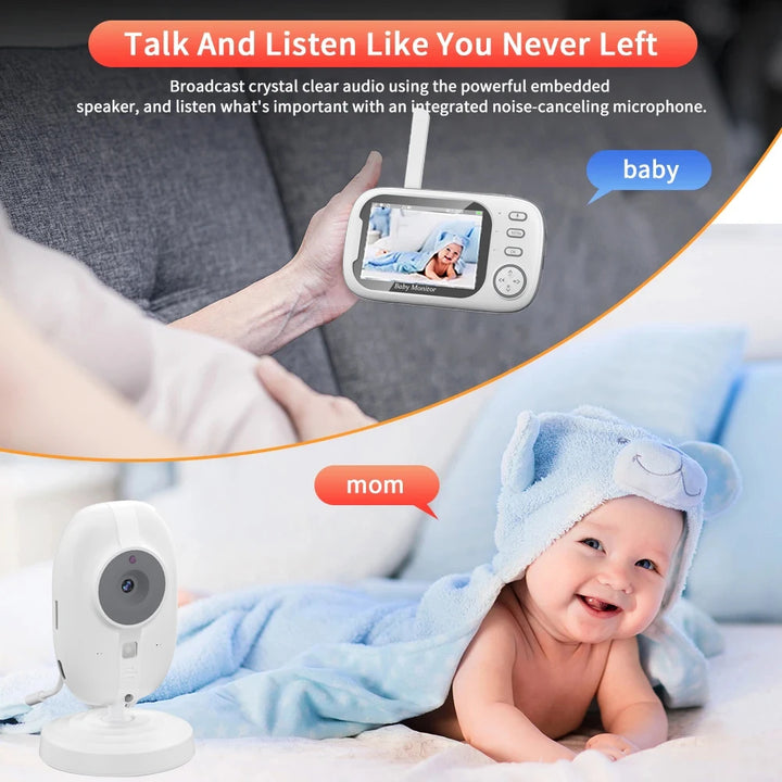 Cdycam New 3.5 inch Wireless Video Baby Monitor Night Vision - 2 Way Audio Talk -  Security Camera